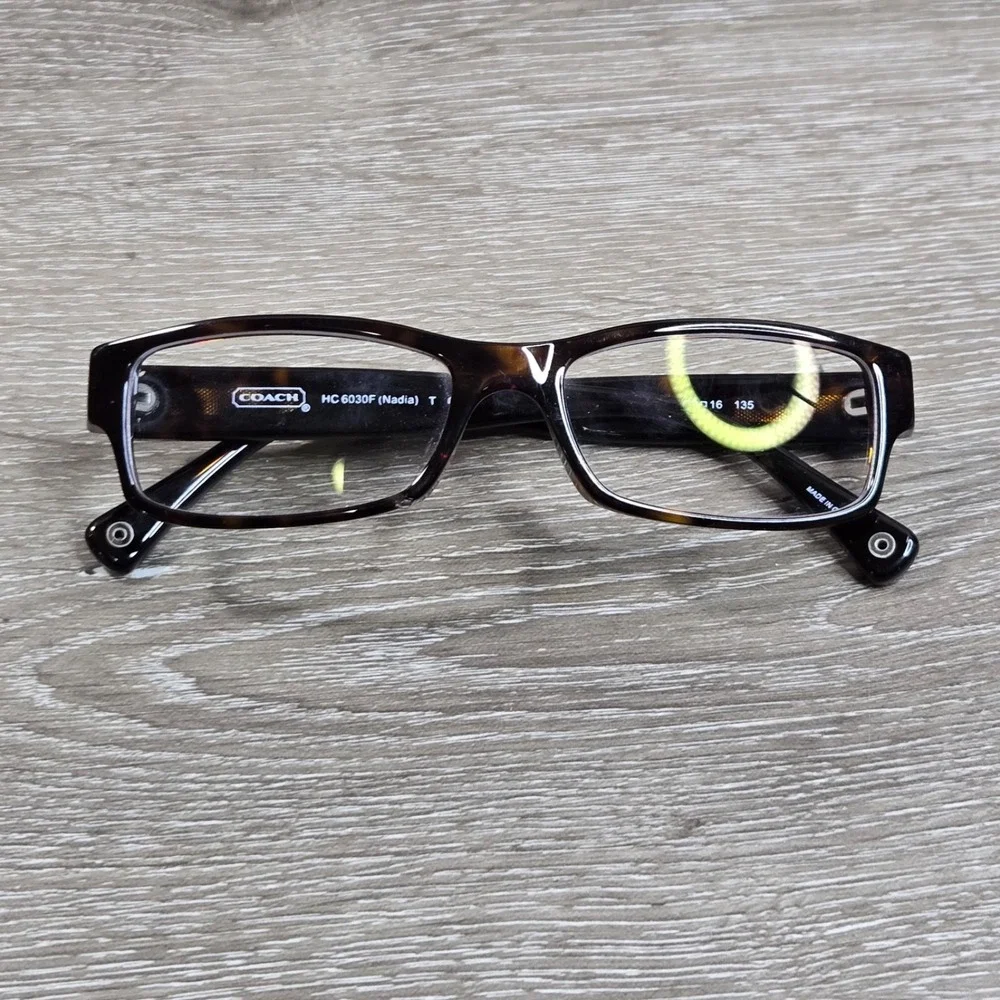 Coach HC6030F Nadia 5001 Dark Tortoise Asian Fit Eyeglass 52-16-135 Frame only